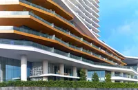 Elemen Transfer lüks araçları ve Raffles İstanbul modern dış cephesi.