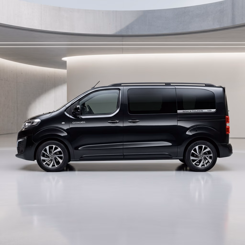 Citroën SpaceTourer side profile view, Istanbul intercity VIP transfer economy minivan